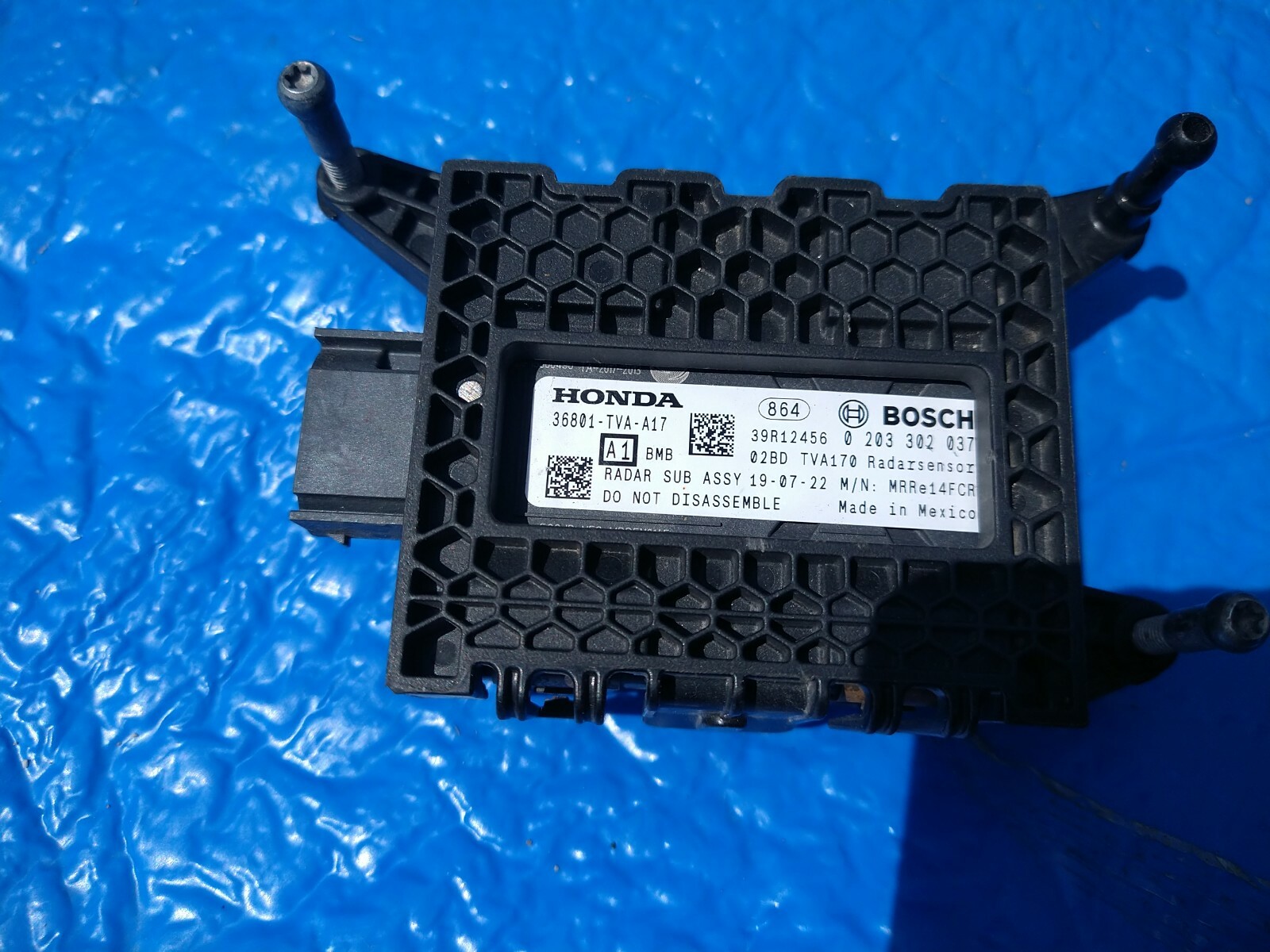 2018 2019 2020 Honda Accord Cruise Control Radar Sensor 36801TVAA17