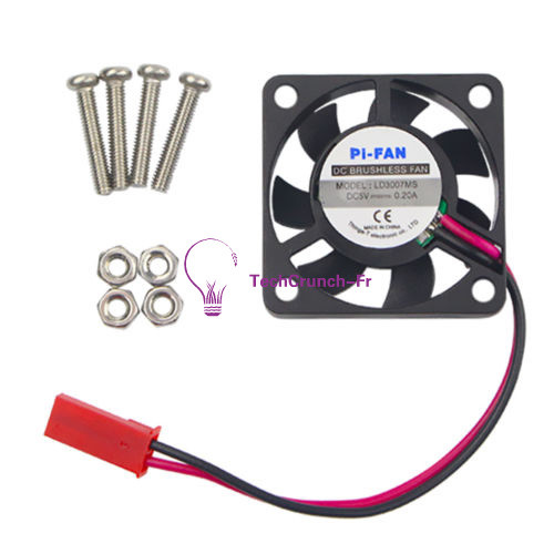 DC 5V 0.2A Cooling Cooler Fan for Raspberry Pi Model B+ / Raspberry Pi 2/3 CPU - Photo 2/4