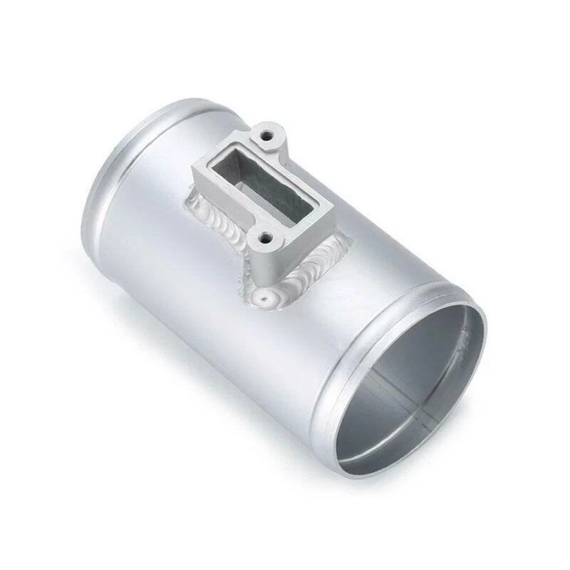 1x Adaptador de medidor de admisión de montaje con sensor de flujo de aire de aluminio para Honda Ford Nissan Foto 3 de 4