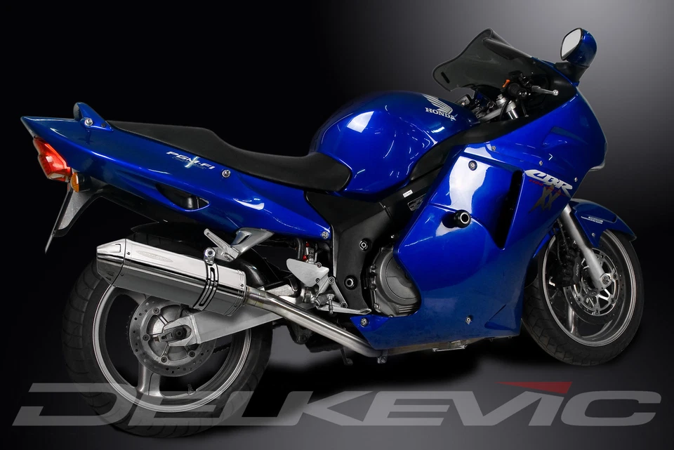 Honda CBR1100XX Blackbird 96-09 полный выпуск 4-1 13 дюймов треховальный глушитель из нержавеющей стали - Изображение 4 из 4