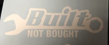 BUILT NOT BOUGHT Aufkleber Sticker Decal Auto Stickerbomb JDM OEM Tuning Car
