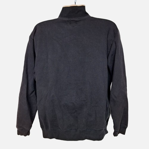 Mossimo Men's 1/4 Zip Pull Over Sweatshirt Size XL Solid Black Outdoor - Picture 3 of 5