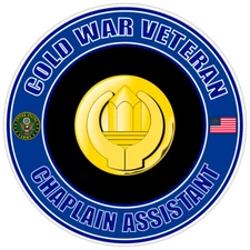Cold War Veteran Chaplain Assistant Bumper Sticker Military Vinyl Decal 5"