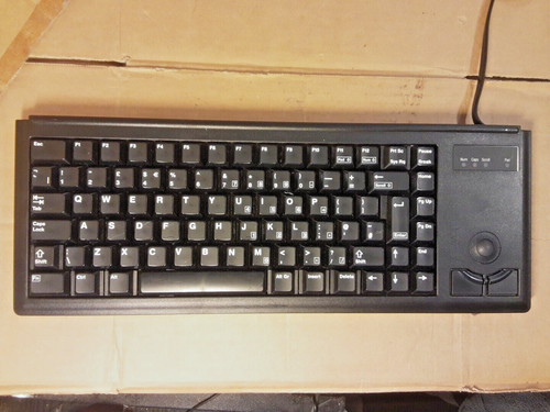 Cherry ML4400 PS2/USB Keyboard Trackball black, ultra-flat