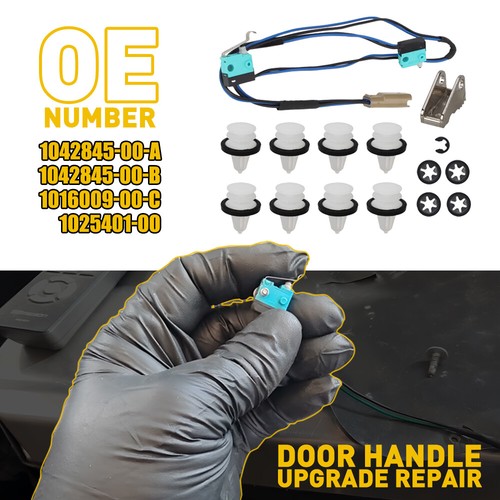 Car Door Handle Upgrade Kit Reinforced Microswitch Harness 1042845-00 1016009-00