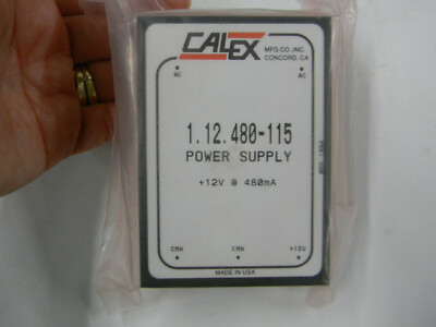 New Calex CM 1.12.480-115 Power Supply 115 VAC 480 mA 12 VDC A6