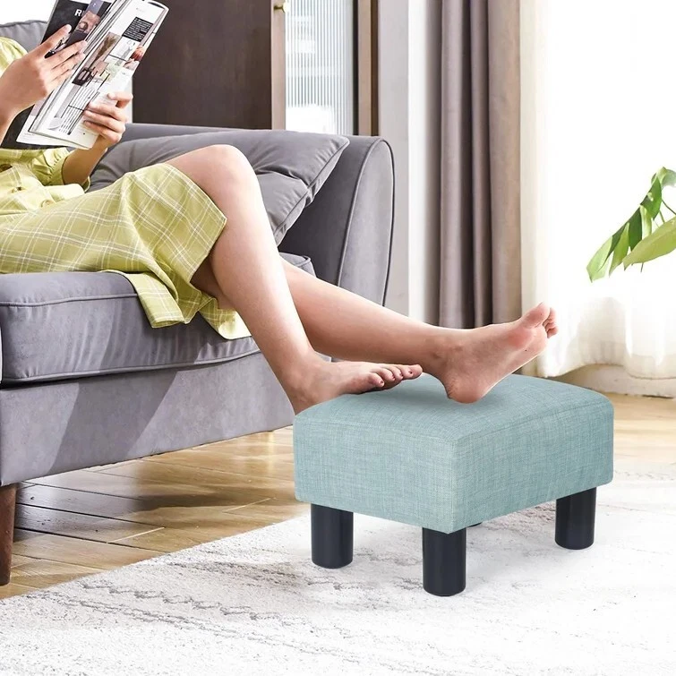 Asiento otomano tapizado Foto 2 de 4