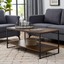 urban industrial 40" metal accent coffee table