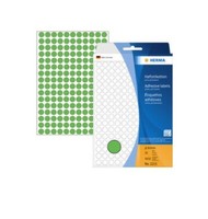 Herma 2215 Vielzwecketiketten/Farbpunkte Ø 8 Mm Rund GrüN Papier Matt Handbeschr