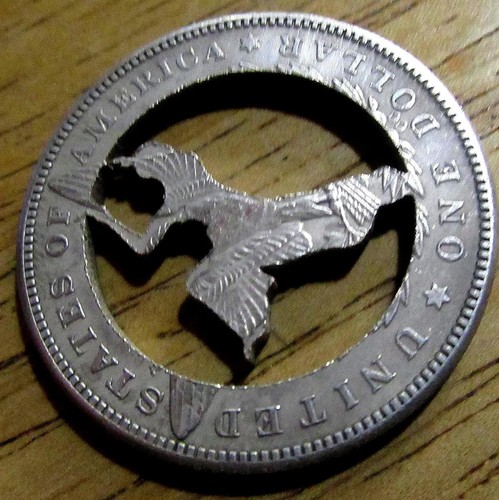 1878-CC Sexy Couple Hobo Nickel Dollar Coin Amazing Art Hollow Cut Metal Craft - Picture 2 of 13