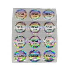 Hologram-Label-Sticker-Warranty-Void-If-Removed-Tamper-Proof-Stickers 25mm/1"
