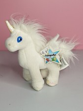 Neopets White Uni Plush Pegasus Unicorn, 2004 Thinkway Toys