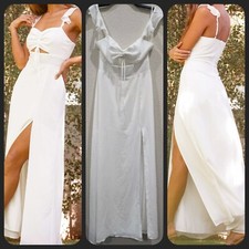 LULUS The Way to Love White Ruffled Maxi Dress Very Flattering Size XS NWOT
