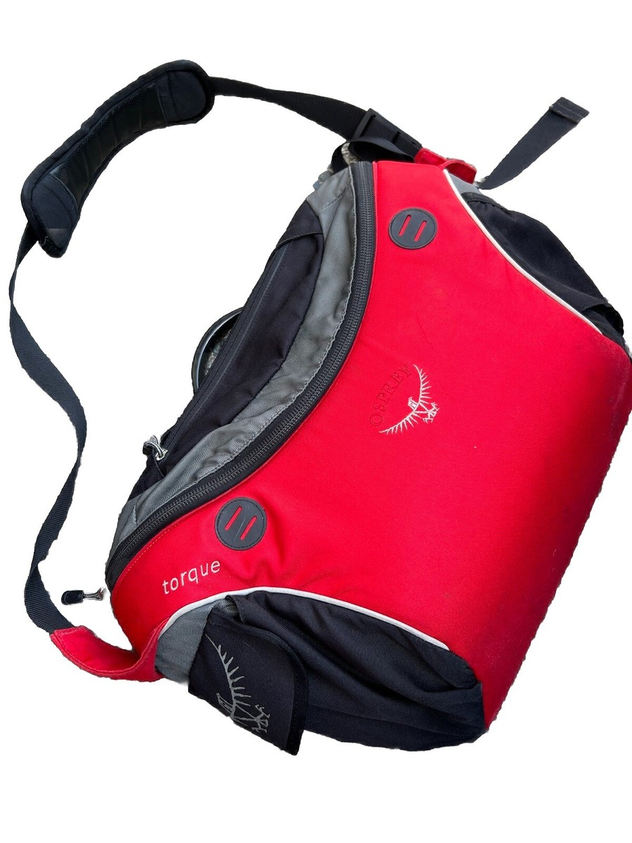OSPREY Torque Red Black Zip Crossbody/Messenger/Laptop Shoulder