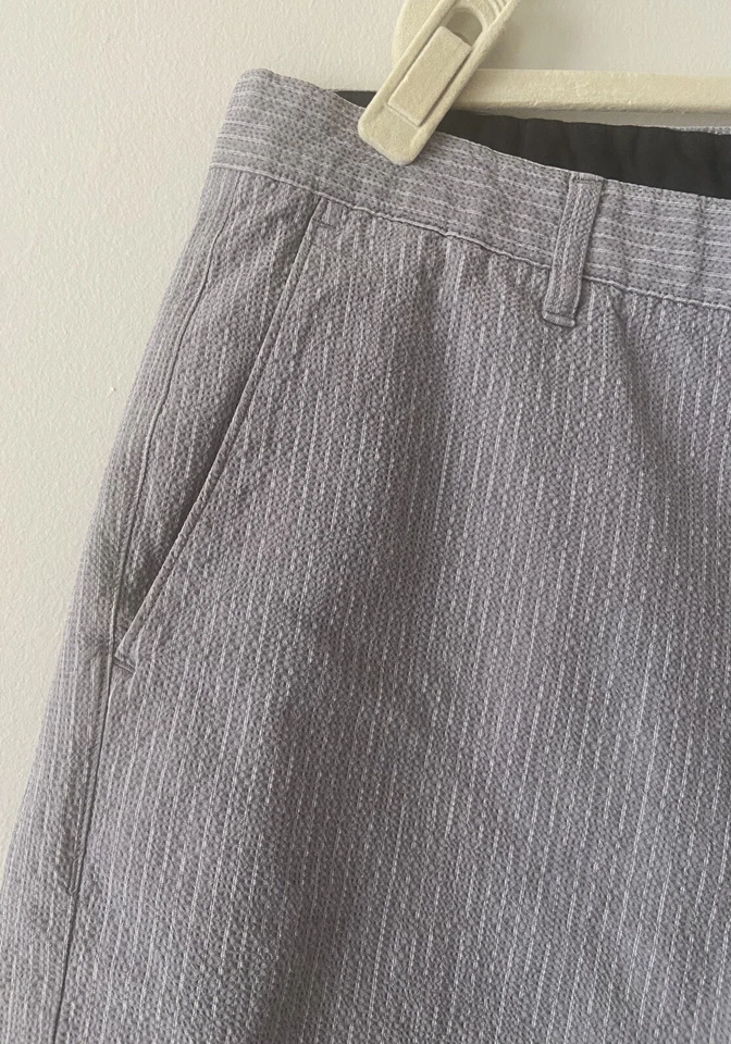 Pantalones Cortos de Caminar Theory Para Hombre Gris Talla 34 Algodón Informales Foto 3 de 4