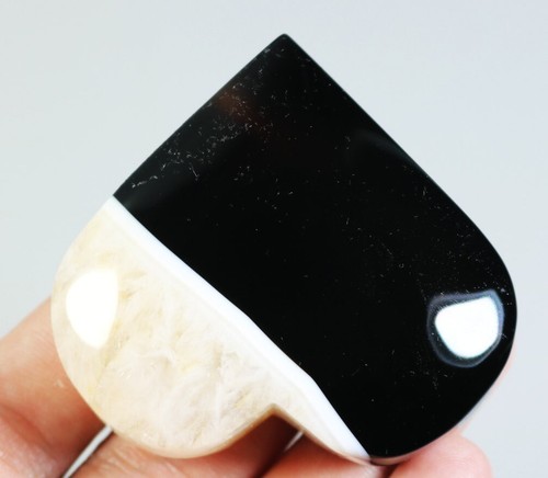 Natural Beautiful Orca Agate With Quartz Crystal Palm Stone Heart Reiki Healing - Picture 4 of 9