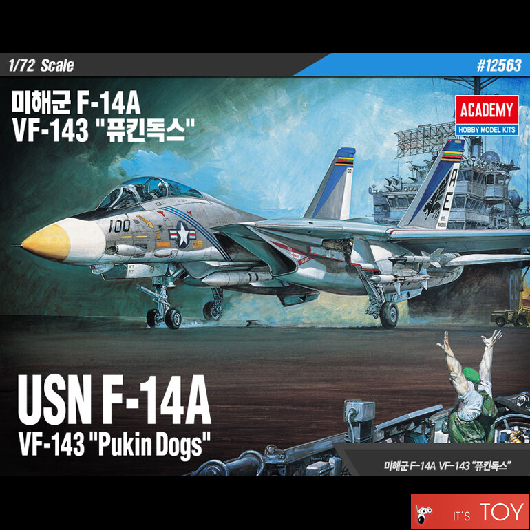 Academy 1/72 USN F-14A VF-143 PUKIN DOGS US Navy Aircraft Plastic