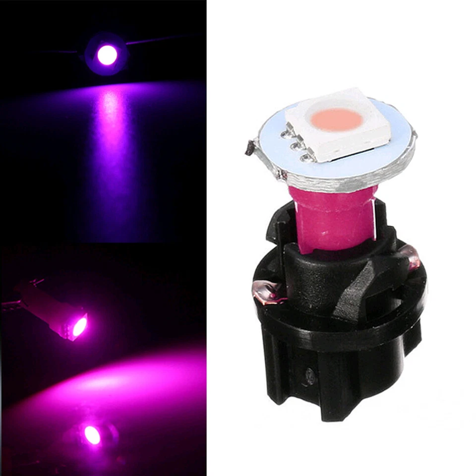 10pcs PC74 T5 Instrument Cluster Gauge Panel Dash 5050 LED Lights Twist Socket — 第 3/4 张图片