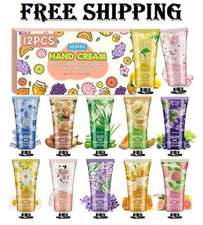 12 Pack Hand Cream Gifts Set for Women, Bulk Hand Lotion Travel Size for Dry Cra