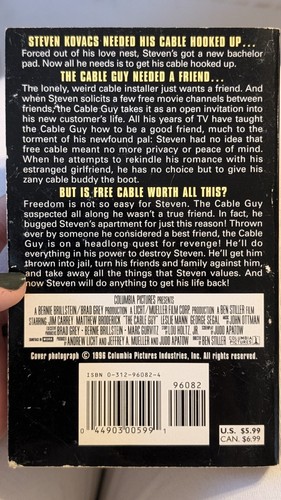 The Cable Guy by Harriet Gray - Vintage Stalker Movie Novelization Paperback - Picture 2 of 2
