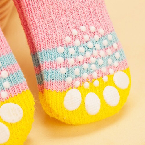 4pcs Soft Anti-Slip Dog Socks Boots Puppy Pet Cat Shoes Booties Paw Protector . - Picture 5 of 31