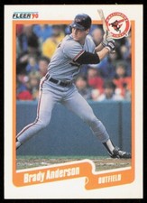 1990 Fleer Brady Anderson Baltimore Orioles #172