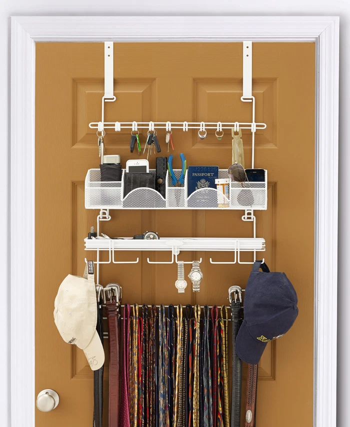 Acessório de cinto Longstem masculino pendurado organizador de armário valet 9300 branco - Imagem 3 de 4