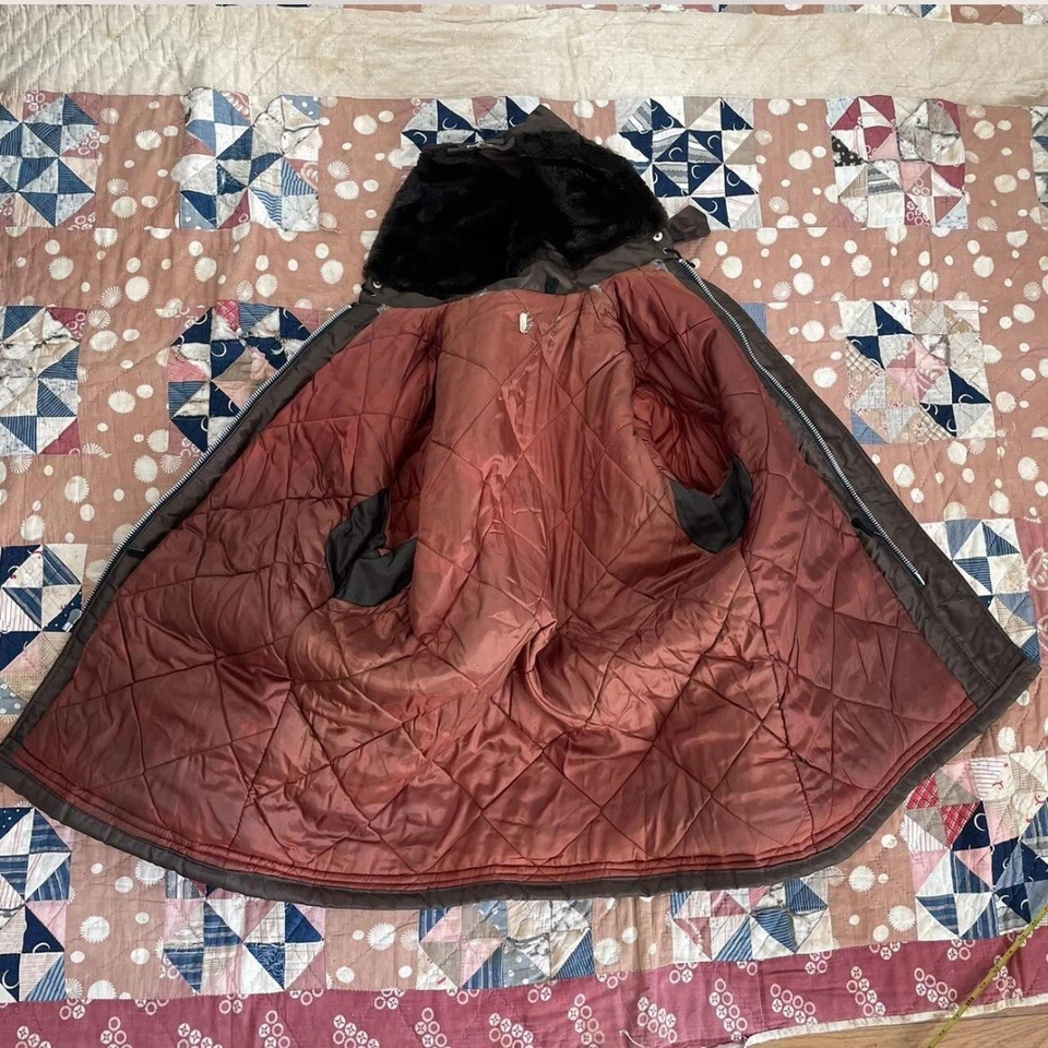 Chaqueta Militar Civil Parka Vintage B-9 Años 50 Cremallera Capucha Verde Chaqueta Abrigo Foto 4 de 4