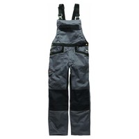 Dickies Mens Industry 260 Bib & Brace Grey / Black 48 34 Dickies Mens Industry 260 Bib & Brace Grey / Black 48 34