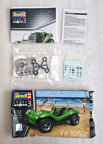 VW Buggy Revell 2017 Model Kit #07682 Scale 1:32 New in Open Box - Picture 3 of 10