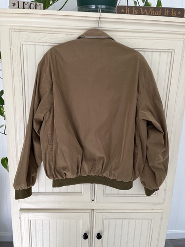 WEATHERPROOF Garment Co Zip Bomber Microsuede Jacket Men's L Mossy Green Coat - Picture 3 of 10