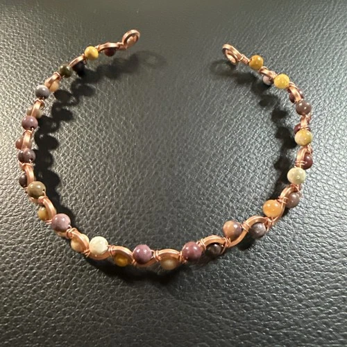 Handcrafted Mookaite Copper Bracelet