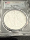 1991 American Silver Eagle ASE S$1 PCGS MS69 FIRST STRIKE FS !