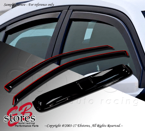 In-Channel Rain Guards Visor Sun roof Type 2 5pc Ford E250 Econoline 1995-2006 - Picture 2 of 5