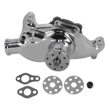 Chrome Short Water Pump For Small Block Chevy Sbc 283 305 327 350 High-volume