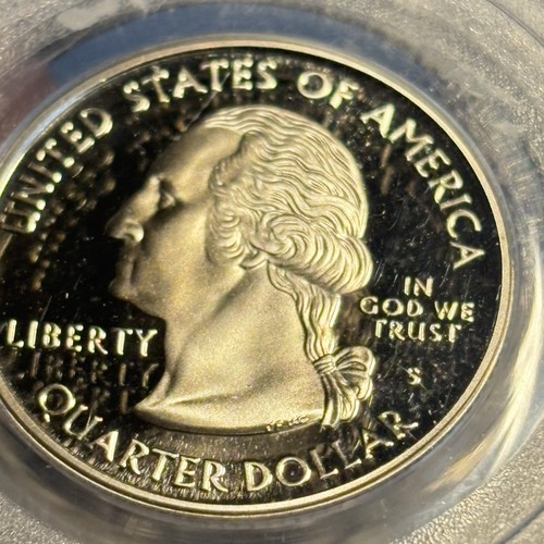 2005-S Minnesota ARGENTO bandiera di stato etichetta quarto prova PCGS PR69DCAM cameo profondo - Foto 4 di 7