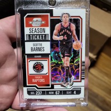 2023-24 Panini Contenders Optic Season Ticket Black scope /25 Scottie Barnes #58