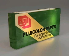 Vintage 1980's Original FUJIFILM Florescent Lit-Up Plastic Box Sign - Rare Find