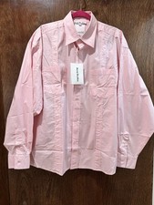 Acne Studios Tape-detail Pink Classic-collar Shirt Men's Size M