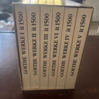 Vintage Goethe Werke Volumes 1-6 Complete Set Works in German