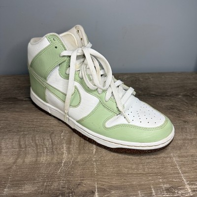 Nike Dunk High SE Mens 9.5 Inspected By Swoosh DQ7680-300 Honeydew White