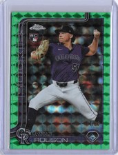 2025 Topps Chrome Update #USC123 Ryan Rolison Green Geometric Refractors #/99