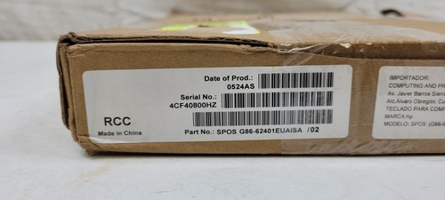 Teclado punto de venta HP FK221AA#ABA NUEVO CAJA ABIERTA - Imagen 9 de 10