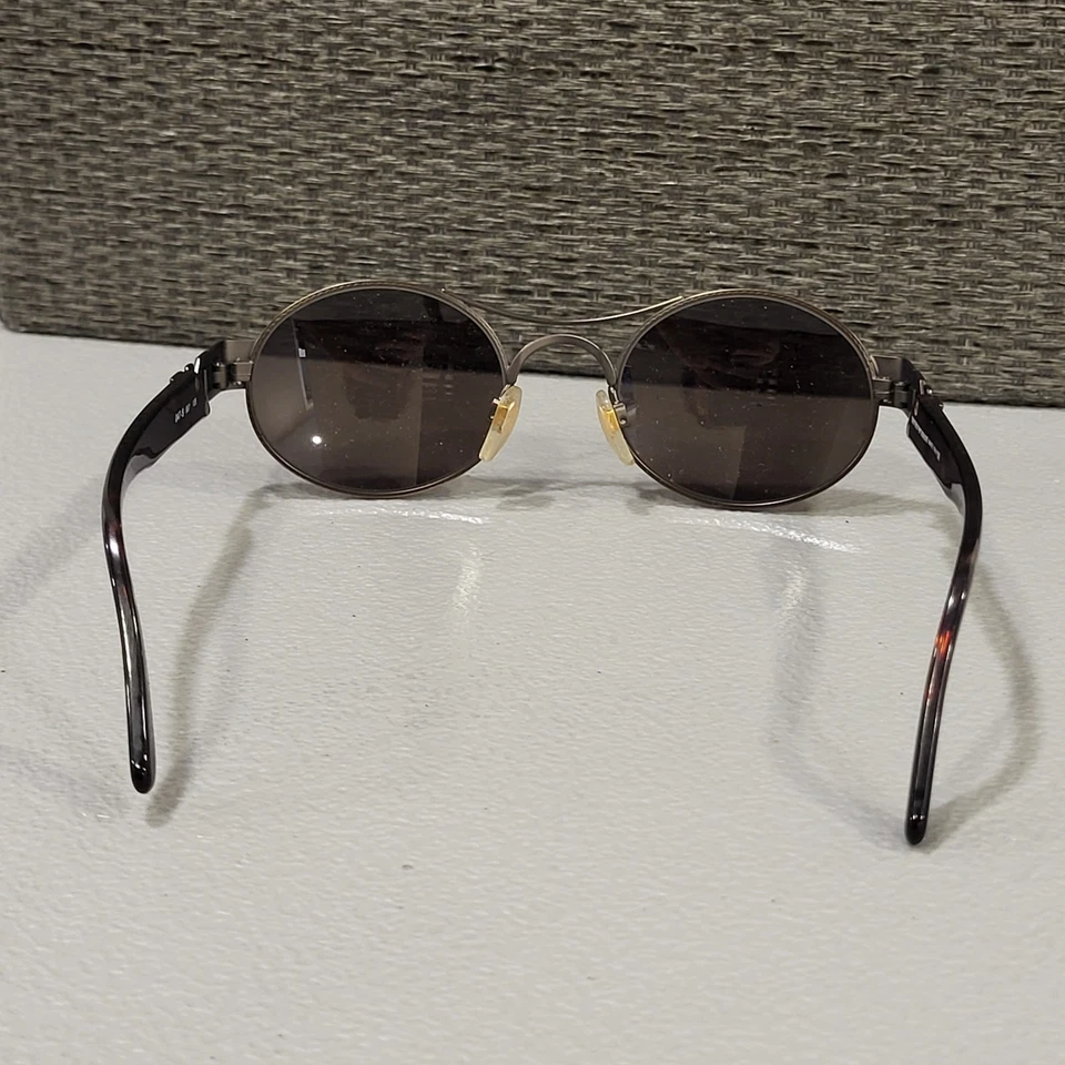 Vintage Emporio Armani Sunglasses EA 047S Gunmetal Eagle Made Italy with Case - Image 4 of 4