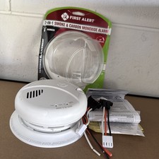 First Alert 2-in-1 Smoke  Carbon Monoxide Alarm Wired Voice Location Alert