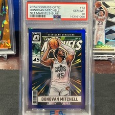 2024 Optic Donovan Mitchell Net Marvels Blue /49 PSA 10 Gem Mint POP 4