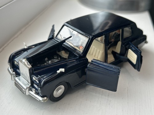 DINKY 152 ROLLS-ROYCE PHANTOM V LIMOUSINE DARK NAVY BLUE VINTAGE 1967-77 BOXED - Bild 13 von 24