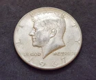1967 Kennedy Half Dollar • 40% Silver • Circulated • X62