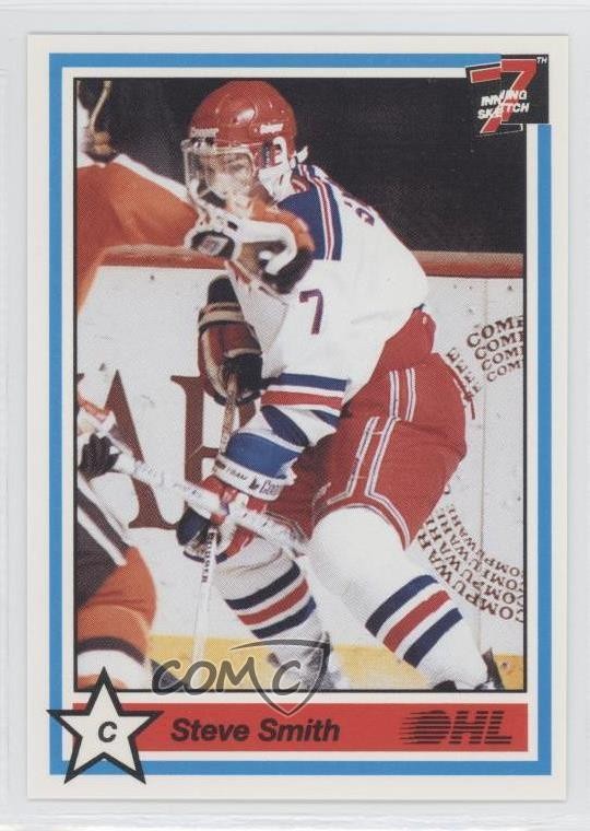 1990-91 7th Inning Sketch OHL Steve Smith #240 0a4