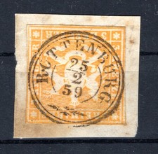 W&uuml;rttemberg 7 ideal ROTTENBURG gest. Luxusbriefst&uuml;ck (GA2860